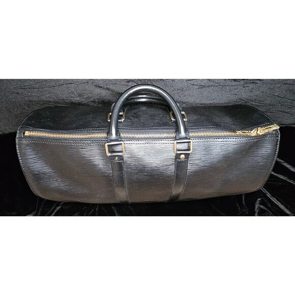 LOUIS VUITTON Epi Keepall 45 Boston Bag Black - Picture 2 of 16
